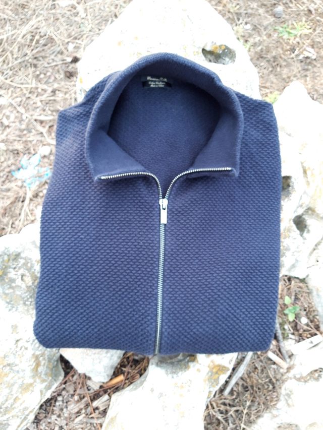 Jersey Massimo Dutti Azul Marino Cremallera