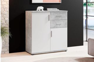 Aparador nuevo madera y blanco