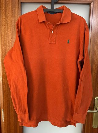 Polo Ralph Lauren Manga Larga Naranja