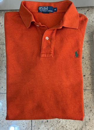 Polo Ralph Lauren Manga Larga Naranja