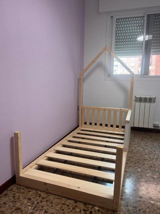 Cama Montessori Madera Natural