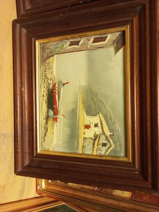 2 Cuadros Pequeños Pintados Tela