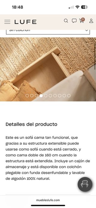 Cama infantil IKEA LUFE aesthetic 