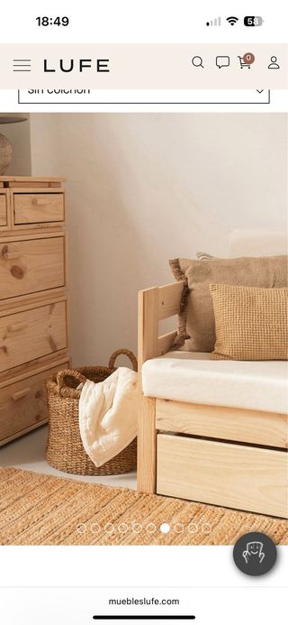 Cama infantil IKEA LUFE aesthetic 