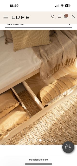 Cama infantil IKEA LUFE aesthetic 