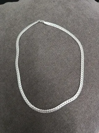 Cadena Serpiente Plata 45cm