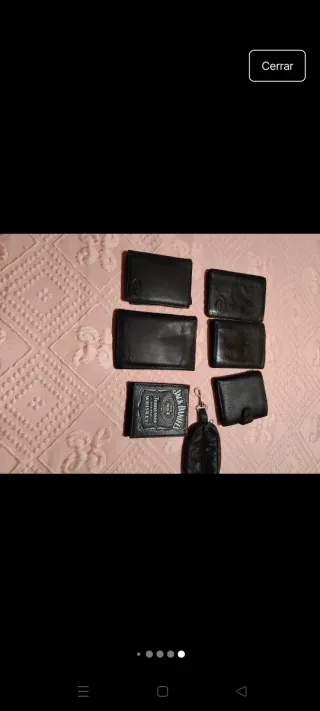 Lote de carteras de cuero