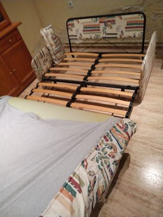 Sofá cama tela estampado floral