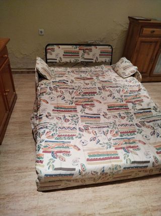 Sofá cama tela estampado floral