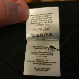 Camiseta Supreme x Yohji Yamamoto Negra Talla M