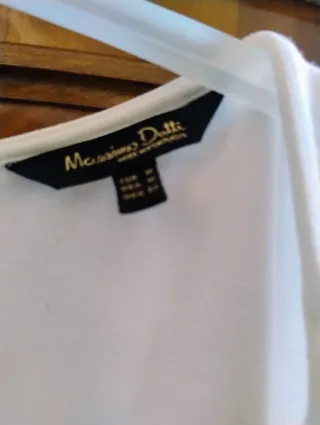 Blusa Massimo Dutti Blanca Talla M