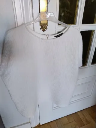 Blusa Massimo Dutti Blanca Talla M