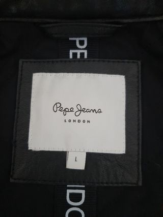 Cazadora Cuero Pepe Jeans London Negra