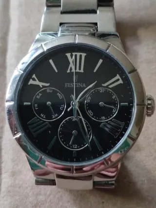 Reloj Festina Mujer F16716 Negro/Plata