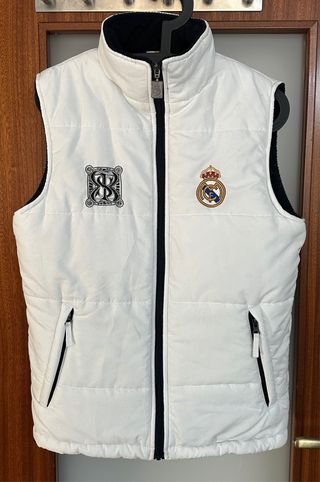 Chaleco Real Madrid Blanco y Negro