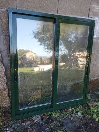 2 Ventanas Aluminio Doble Hoja