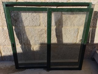 2 Ventanas Aluminio Doble Hoja