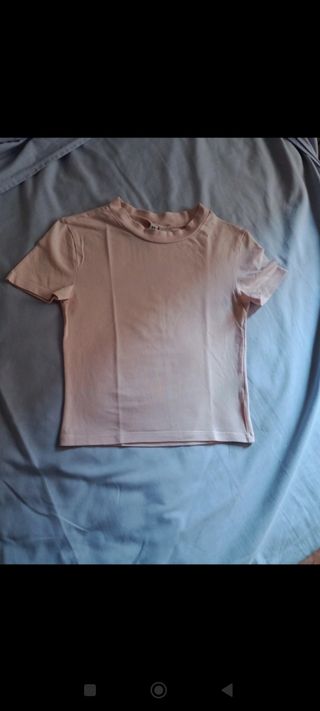Camiseta salmón manga corta
