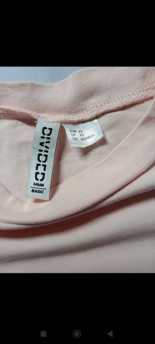 Camiseta salmón manga corta