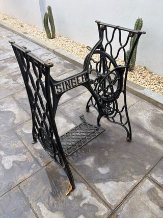 Mesa Jardín Pie Singer y Mármol 