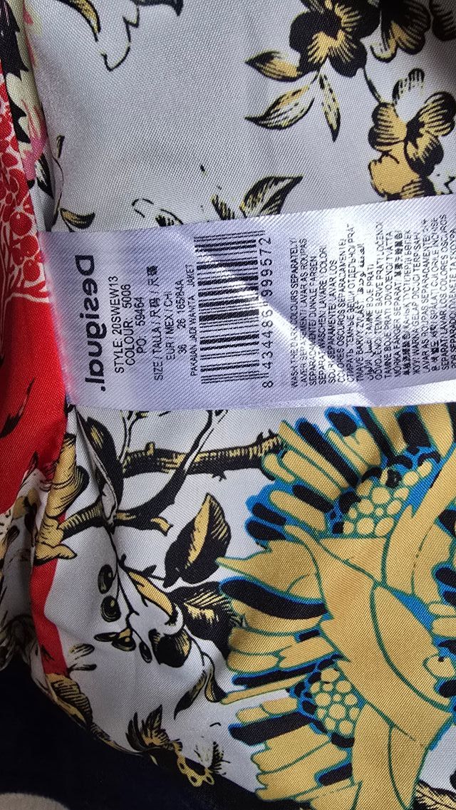 Giacca Desigual Donna TG36 Blu