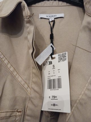 Chaqueta, camisa de scalpers nueva con 