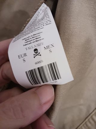 Chaqueta, camisa de scalpers nueva con 