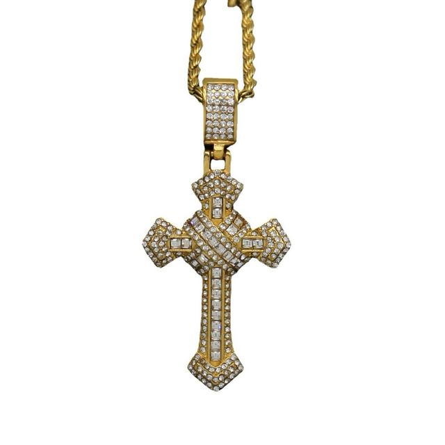 Collar “ Cruz pave”