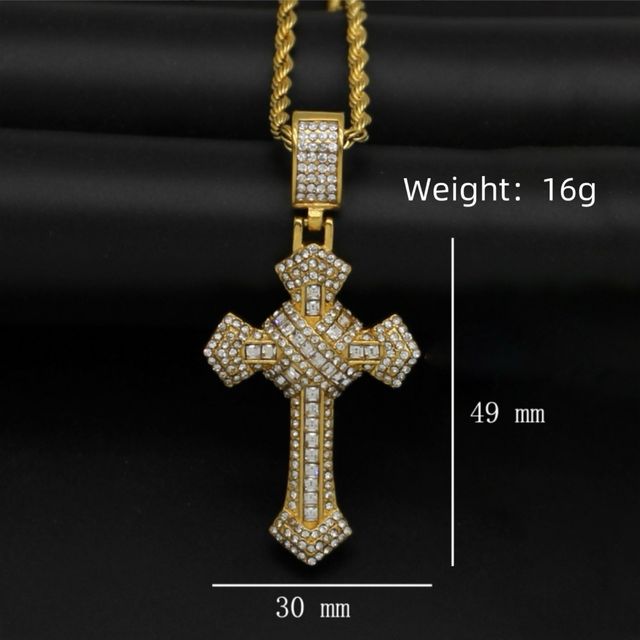 Collar “ Cruz pave”