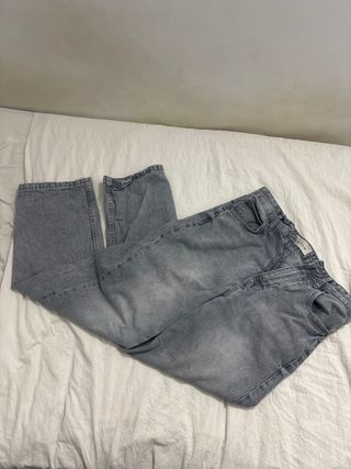 Pantalones Pull&Bear Talla 38 Azul Grisáceo