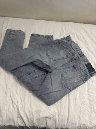 Pantalones Pull&Bear Talla 38 Azul Grisáceo