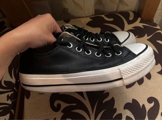 Converse plataforma negras