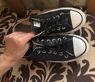 Converse plataforma negras