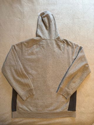 Sudadera Adidas Gris con Logo Verde