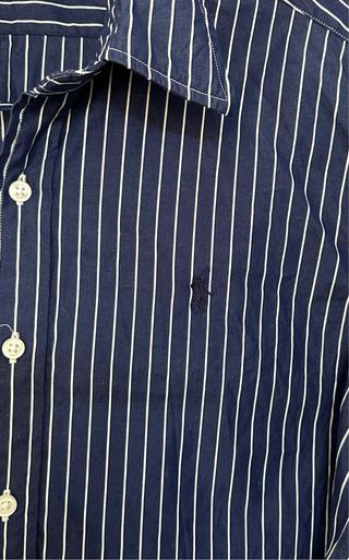 Camisa Polo Ralph Lauren Rayas Azul y Blanca