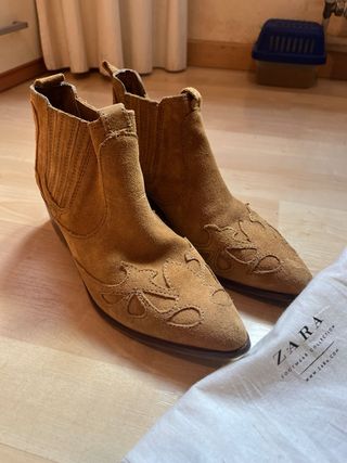 Botines Zara Marrones Talla 38