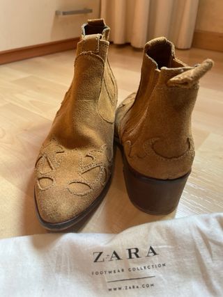 Botines Zara Marrones Talla 38