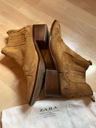 Botines Zara Marrones Talla 38