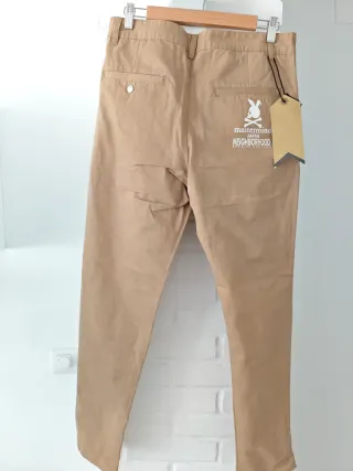 Pantalones Brotherhood x Mastermind Beige talla 40
