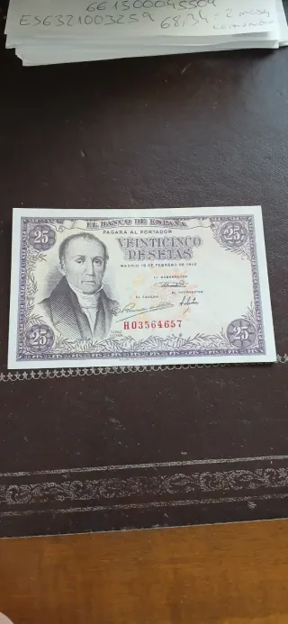 25 Pesetas Banco de España 1948 Florez Estrada