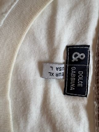 Camiseta D&G Dolce & Gabbana Blanca Manga Larga
