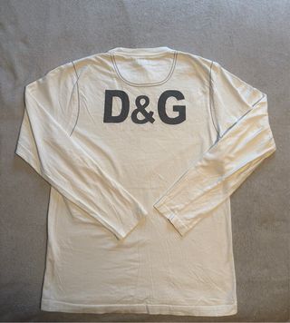 Camiseta D&G Dolce & Gabbana Blanca Manga Larga
