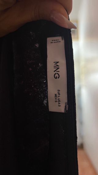 Abito in velluto Mango viola