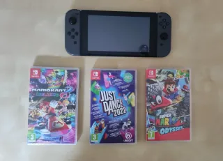 Nintendo Switch + 3 Juegos