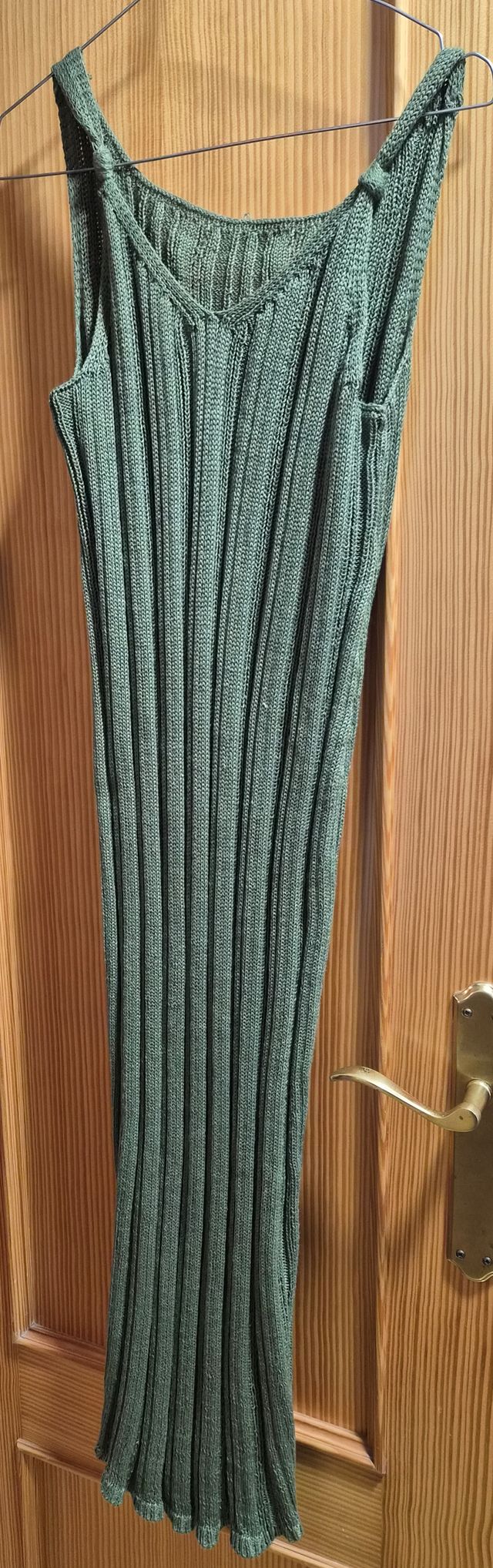 Vestido de punto verde