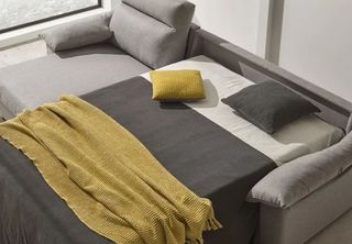 Sofá cama chaise longue Elemment gris