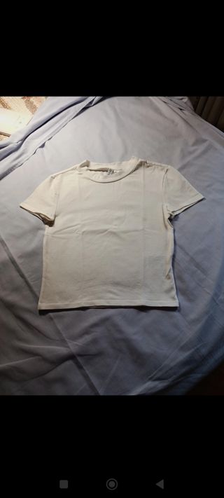 Camiseta básica manga corta blanca