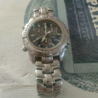 Reloj Lotus Cronógrafo Azul y Plateado. Nuevo