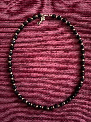 Collar de aventurinita azul oscuro