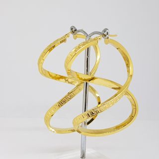 Pendientes Oro 18K Infinito Diseño Griego